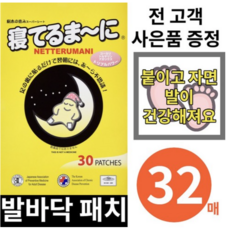 네떼루마니 발바닥 패치 독소 일제 일본 수액시트, 32매
