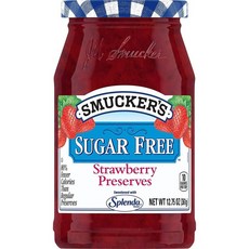 Smucker's 스머커즈 딸기잼 스프레드 Sugar Free Strawberry Preserves 361g 4팩, 4개