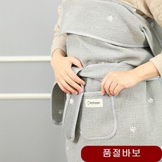 베이비꼬 전통포대기 베어 7부 아기띠 출산용품 처네 그레이