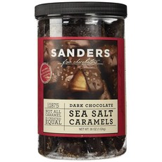 Sanders 샌더스 다크 초콜릿 바다 소금 카라멜 - 36온스(2.25파운드), 1개, 1.02kg - 샌더스