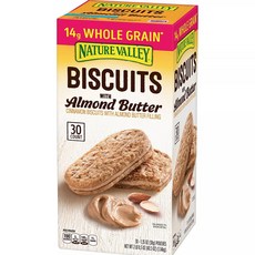 Nature Valley Biscuit Sandwich with Almond Butter 네이처밸리 비스킷 아몬드 버터 30개입 1.14kg 1팩