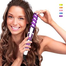 SexyBeauty Professional Portable Hair Salon Spiral Curl Ceramic Curling Iron Hair Curler Waver Maker purple, 본문참고, Color = Purple