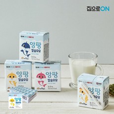 집으로ON 핑크퐁 멸균우유 150ml 1박스 (총 24개), 집으로ON 핑크퐁 멸균우유 150ml 1박스(24개입)