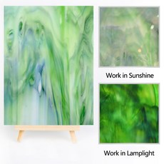 10X15CM 사각형 스테인드 예술 컬러 공예 모자이크 DIY 타일 유리 멀티 장식 제작 조각, 3, 1개