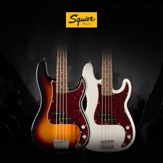 스콰이어 베이스기타 CLASSIC VIBE 60S PRECISION BASS 연습 연주용 풀구성세트, Olympic White