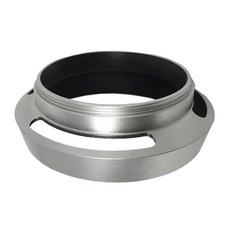 렌즈 그늘 중공 렌즈 후드 전체 메탈 커버 37mm 40.5mm 43mm 46mm 49mm 52mm, 은, 02 Silver_03 52mm, 1개