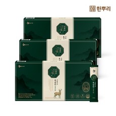 CJ웰케어 한뿌리 흑삼진 녹용스틱, 30포 x 3개, 1개, 240ml
