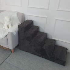 8DECO 강아지계단 5단 60cm 펫스텝 애견계단 그레이계단, 다크그레이 5단, 1개