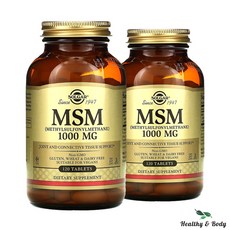 솔가 MSM (유황) 1000 mg 120 정, 120정, 2개