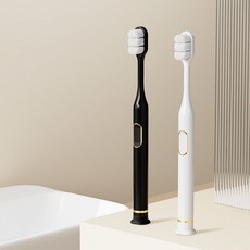 연모칫솔 커플칫솔 남녀공용 칫솔, 화이트+블랙, 2개, 2개