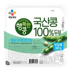 CJ 행복한콩 국산콩100%두부 부침용 300g 2개, 5개