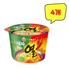 오뚜기 대파열라면 큰컵사발면 105g x 4개