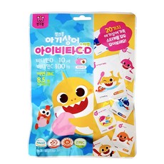 핑크퐁 비타민캔디 파우치 (비타민C+D+아연), 1개