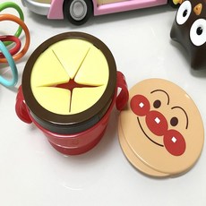 스낵 그릇 누수 방지 뚜껑 포함 호빵맨 스낵 그릇 스낵 컵 보완 식품 그릇 아기 스낵 상자 휴대용