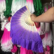 무용춤 부채 88 인치 실크 앙가선 9835망 해양모가 둥베이 꽃 드럼 등, 8인치 보라색 오른손 한 개