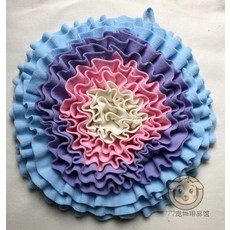 분리불안훈련 강아지 노즈워크 고양이 노즈워크 방석, 퍼플블루L