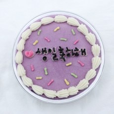 네츄럴펫스낵 강아지 수제 케이크, 1개, 100g, 보라축하케이크