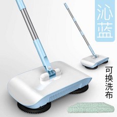 빗자루 공구 세트 주방 두껍게 용길이 청결 청소 길이늘임 블랙슬리퍼 개, T01-진청 색2개 천가능 세탁(청소 쓸고닦기일체형, 기본