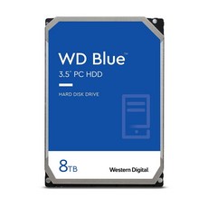 Western Digital 8TB WD 블루 PC 내장 하드 드라이브 HDD - 5640RPM SATA 6Gb/s 256MB 캐시 3.5인치 - WD80EAAZ, 상세페이지 참조 - wd80eaaz,8tb