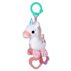 브라이트 스타트 유니콘 스파클 앤 샤인 플러시 유모차 또는 캐리어 장난감 0개월 이상 핑크, Unicorn