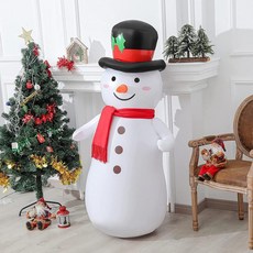 크리스마스 대형 산타 120cm 눈사람 140cm 튜브 풍선, 02.대형 눈사람 풍선 140cm