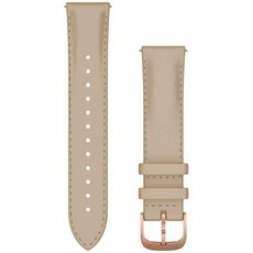 GARMIN Quick Release 밴드 20mm Light Sand Italian Leather18K Rose Gold PVD 010-12924-61[GARMIN 순정품]