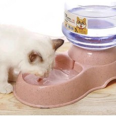 반려동물 자동급식기 멀티 대용량 물그릇 음수기 강아지 고양이 강아지 공용, 음식을 먹이는 기게-블루
