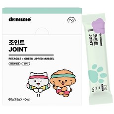 [NEW 파우더] 닥터뮨 조인트 관절 영양제 강아지 고양이 겸용 60g, 1개, 뼈/관절강화, 40회분 1개, 뼈/관절강화, 40회분