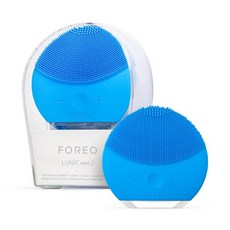 FOREO 포레오 루나 미니 2 초위생 페이셜 클렌징 브러시 전 피부 타입 페이스 마사지기 깨끗하고 건강한 케어를 위한 스킨 케어 제품의 추가 흡수 방수 - 루나미니