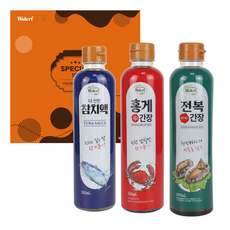 헤드빙 참치액 홍게간장 전복간장 조미료 3종 세트 10개 거래처 답례품 선물 추석 명절 설날