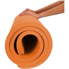 45인치 TPE 요가 매트 피트니스 운동 라지 사이즈 72인치 x 32인치 W 여성용 미끄럼 방지 티어, Orange, 1개