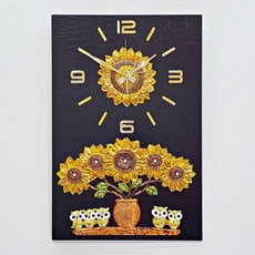 해바라기부엉이시계