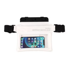 아이엠듀 스마트폰 방수팩 가방 힙색 L, 1개, 화이트