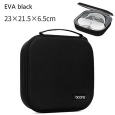 에어팟맥스파우치 에어팟맥스케이스 에어팟맥스커버 EVA 휴대용 운반 가방 Shockproof 통기성 방수 헤드폰, 02 Black
