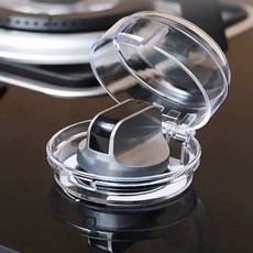 가스렌지 밸브 잠금 스위치 안전 장치 차단기 주방 가스 안전기, 블랙, 2개