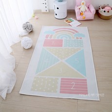 아파트리모델링 새로운 아기 무지개 게임 담요 등반 매트 방 조기 교육 유치원 매트 사진 장식, 다른 크기, 레인보우 체커 크롤링 매트