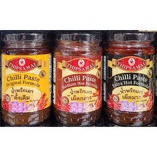 THIPSAMAI 팁싸마이 칠리 페이스트 120g (오리지날 미디엄 핫 엑스트라 핫 / 3종 택1) / 태국, 오리지날, 1개
