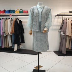 폴앤조트위드배색양모베스트