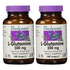 블루보넷 L-글루타민 500mg 브이캡 글루텐 프리 비건, 100정, 2개