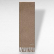 AURALEE 남성 베이비 캐시미어 롱 스카프 - 내추럴 브라운 / AAMBCNATBRW BABY CASHMERE LONG SCARF