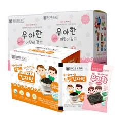 서울대밥스누 우아한 유기농 어린이김 무조미 20봉+소금무첨가 포켓김자반20봉, 1세트, 100g 1세트, 100g