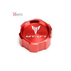 108868 / 야마하 MT-07 MT 07 mt07 FZ07 2014-2019 2018 2017 오토바이 CNC 전면 및 후면 브레이크 유체 실린더 마스터 저수지 커버 캡, Rear Cover Red
