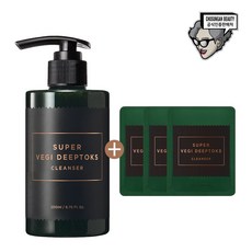 조성아 원더바스 슈퍼 베지 딥톡스 클렌저 200ml+딥톡스파우치 3매, 1개