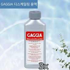 가찌아 디스케일링 용액 250ml 3개세트 커피머신 석회질제거 GAGGIA 미국배송, 3개