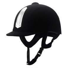 [JKUL] 승마 용품 헬멧 모자 머리보호 장비 남성 여성 승마모자 검정 + 52 cm