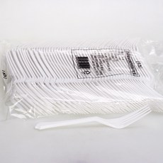 white 일회용포크 100개 벌크포장, 1개, 1개