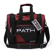 볼링가방 미국 피라미드 BBC볼링 싱글볼 가방보호 PATH10색 필선 은색, T06-와인색