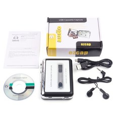 휴대용 레트로 카세트 플레이어 USB MP3 워크맨 미니 소품 추억 플레이어 옛날 테잎 빈티지 테이프 하이파이 듀얼 채널, A.레트로 블랙