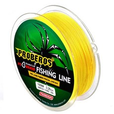 일본 직조 멀티 필라멘트 낚싯줄 낚시, E.4X-6LB 0.1MM, 3.YELLOW, 1개