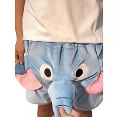 코끼리 반바지 남성용 코끼리바지 동물바지 잠옷바지 잠옷선물 쓸데없는선물